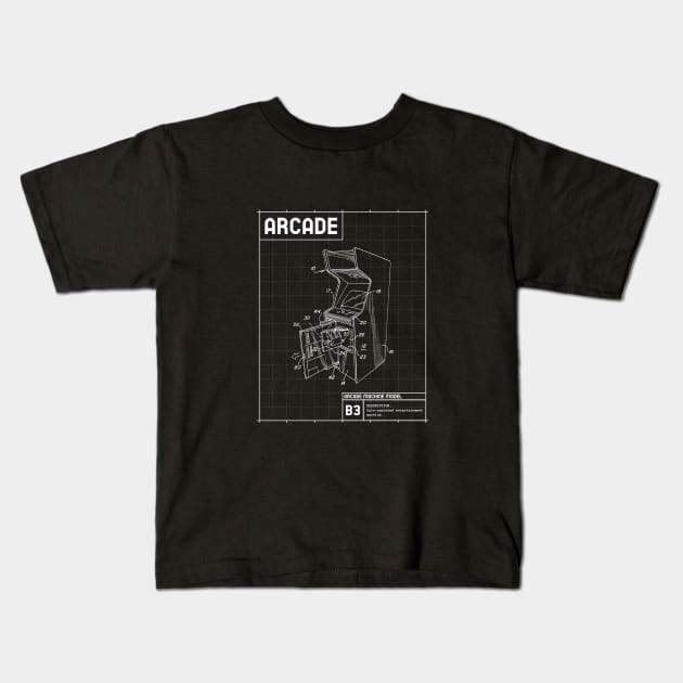 Arcade Machine Kids T-Shirt by soondoock